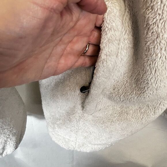 The North Face Osito Women's Off-White Plush Fleece Zip Front Jacket Size L - Picture 10 of 14